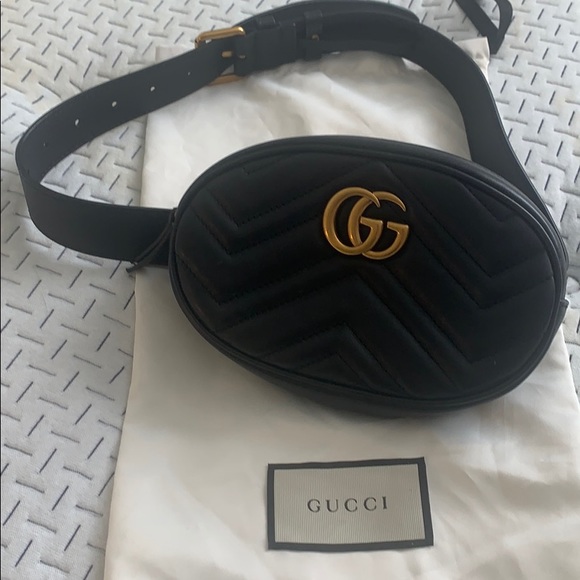Gucci Accessories - Gucci Marmont Fanny pack with belt and dust bag